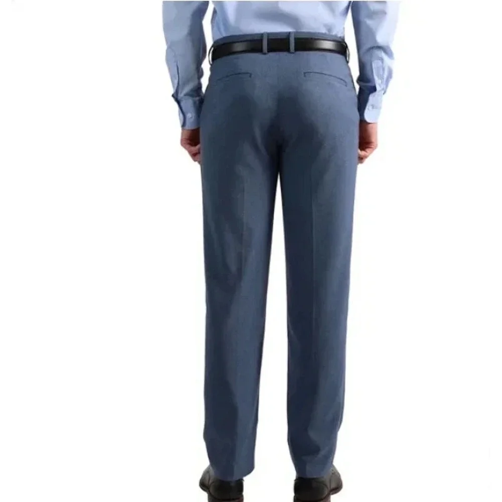 Kenneth Cole Reaction Men's Techni-Cole Slim-Fit Pants, Blue, Size 40x30, New